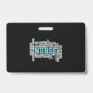 Crachá Cute Nurse RN LVN Nursing School Medical