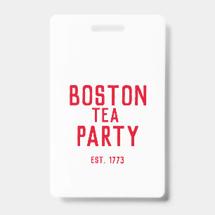 Crachá da Festa do Tea de Boston