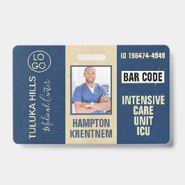 Crachá da Medica Azul Marinho