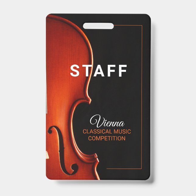 Crachá de Acesso para Todos os Funcionarios de Mús (Front)