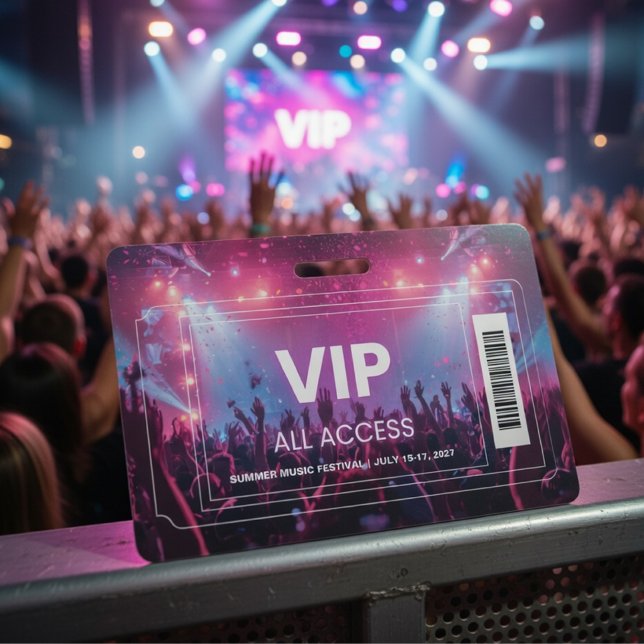 Crachá de Acesso Total VIP ao Show | Bastidores do (Criador carregado)