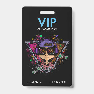 Crachá de Acesso VIP Gamer Boy