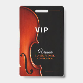 Crachá de Acesso VIP para Evento de Competição de