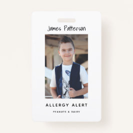 Crachá de advertência da foto feita sob encomenda