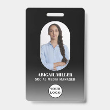 Crachá de Arca de Gradação de Fotos de Funcionário