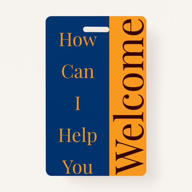 Crachá de boas-vindas (Frente)