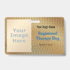 Crachá de Cães de Terapia Registrada
