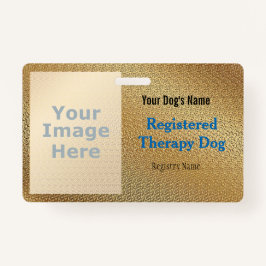 Crachá de Cães de Terapia Registrada
