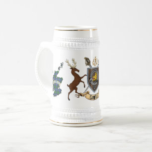 Crachá de Campbell Clan com Caneca de cerveja de 