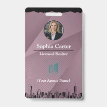 Crachá de Cartão de Identificação de Funcionário d