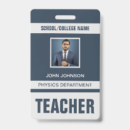 Crachá de Cartão de Identificação do Professor