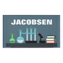 Crachá de Ciência de Equipamento de Química