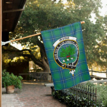Crachá de Clã de Bandeira do Antigo Tartan da Irvi