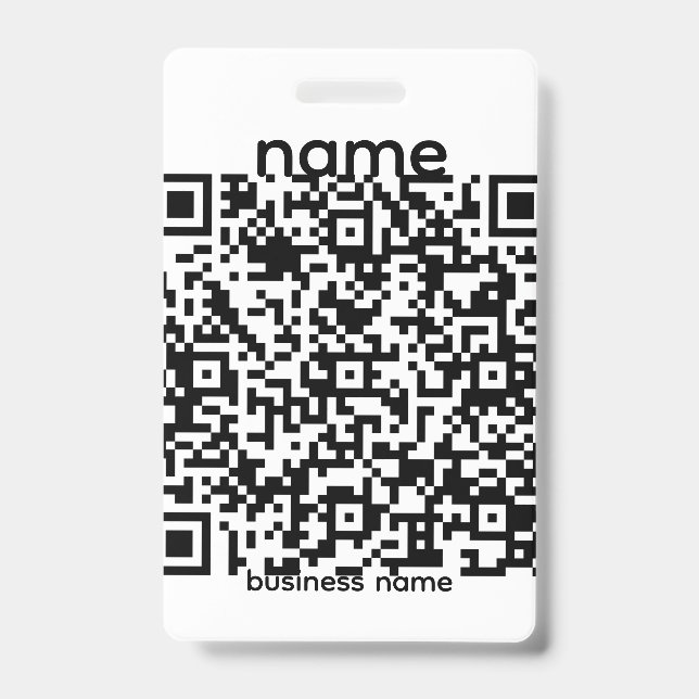 Crachá de Código QR (Frente)