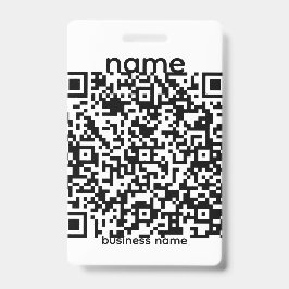 Crachá de Código QR