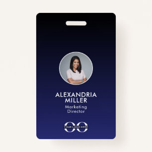 Crachá de Código QR de Empregado da Empresa Minima