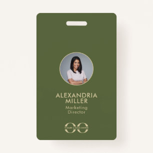 Crachá de Código QR de Empregado da Empresa Minima