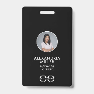 Crachá de Código QR de Empregado da Empresa Minima