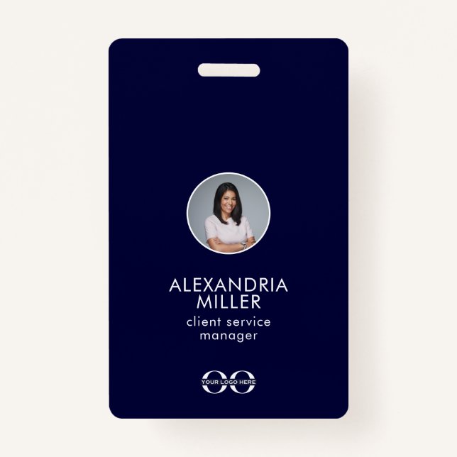 Crachá de Código QR do Empregado da Empresa Profis (Frente)