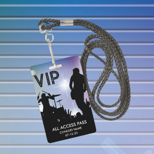 Crachá de Concertação de Acesso Personalizado VIP