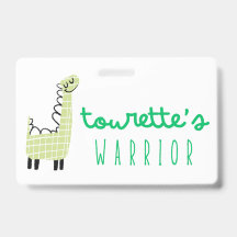 Crachá de conscientização do guerreiro de Tourette