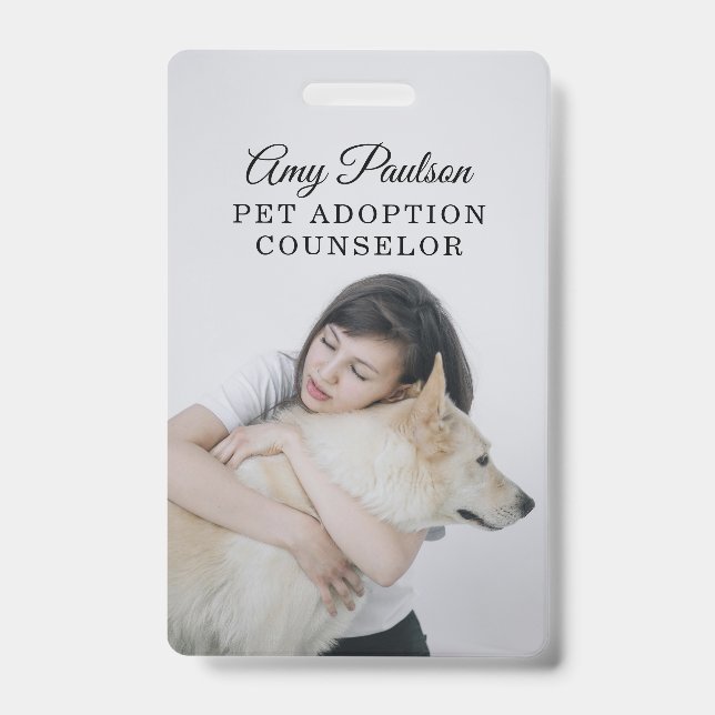 Crachá de Conselheiro de Adoção de Animais (Frente)