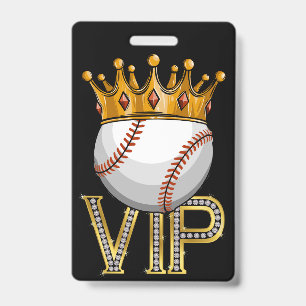 Crachá de Cordão de Beisebol VIP