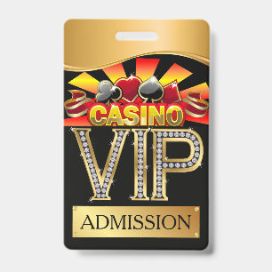 Crachá de Cordão VIP de Cassino