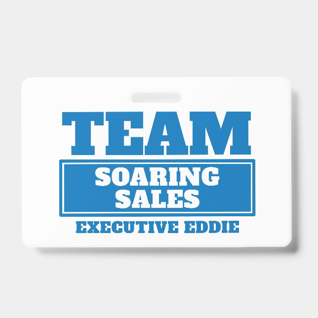 Crachá de criação da equipe de nomes personalizado (Frente)