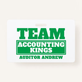 Crachá de criação da equipe de nomes personalizado