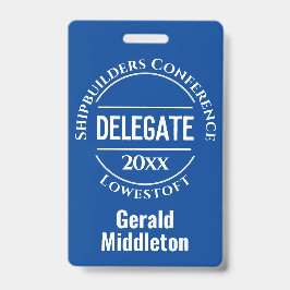 Crachá de Delegação de Assembleia, Convenção ou Co