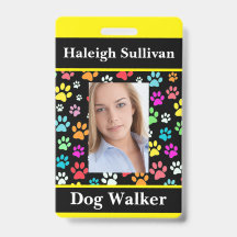 Crachá de Dog Walker Lanyard
