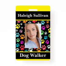 Crachá de Dog Walker Lanyard