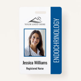 Crachá de Enfermagem Azul Simples