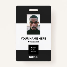 Crachá de Enfermeiro Anti-Vax Personalizado