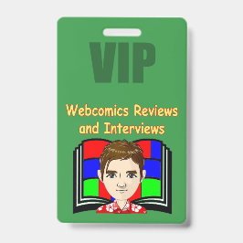 Crachá de Entrevistas e Revistas do Webcomics