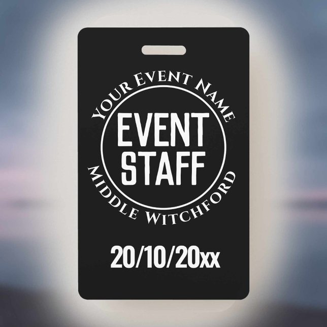 Crachá de Equipe de Evento (Criador carregado)