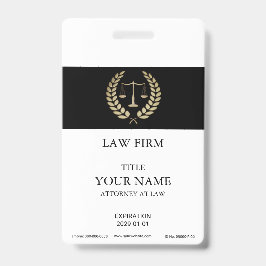 Crachá de Escala de Justiça Dourada