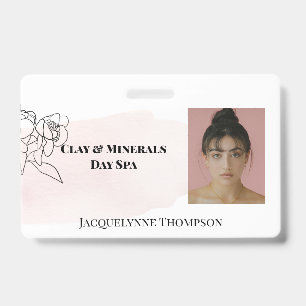 Crachá de Etiqueta de Fotografia Feminina