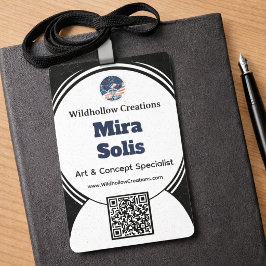 Crachá de Evento de Conferência de Negócios