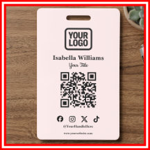 Crachá de Evento em QR Code | Cartão de Identifica