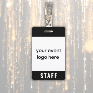 Crachá de evento para equipe