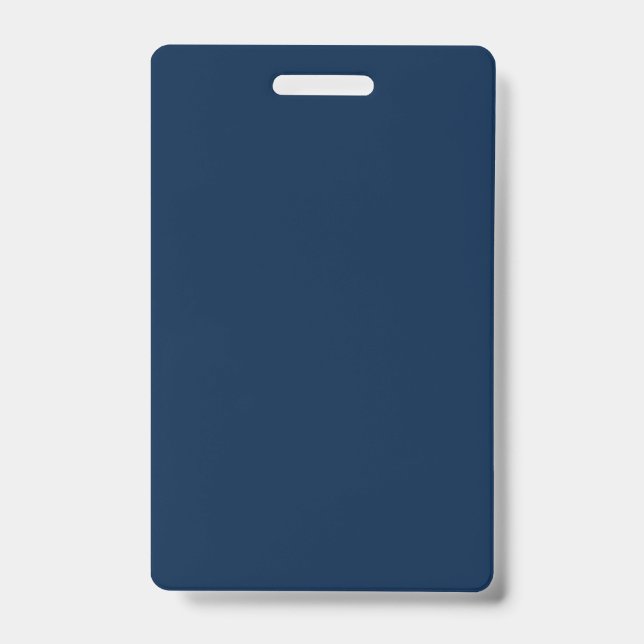 Crachá de Evento Vertical Oxford Blue – Personaliz (Frente)