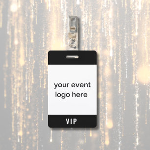 Crachá de Evento VIP Pass