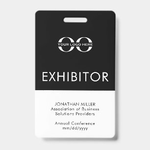 Crachá de Expositor com Logotipo Personalizado da
