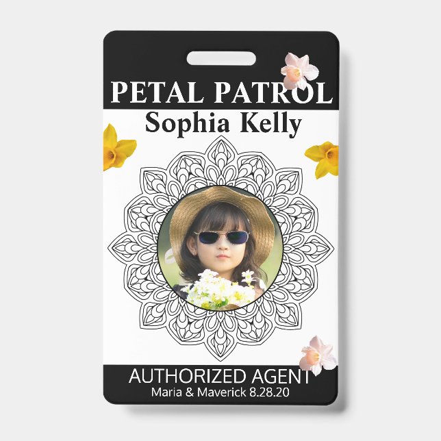 Crachá de Flor da Patrulha Petal (Frente)