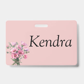 Crachá de Flor Personalizável