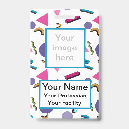 Crachá de Formas Personalizadas 90s