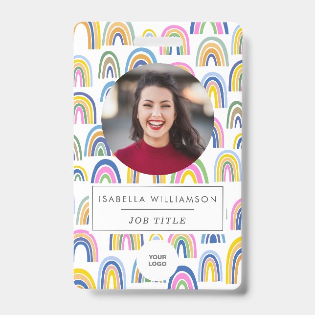 Crachá de Foto de Identificação de Funcionário Arc (Frente)