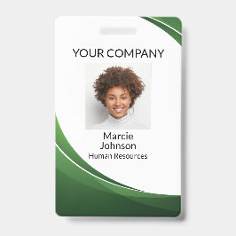 Crachá de foto estilo Onda Verde